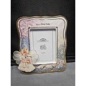 Van Hygan & Smythe Photo Frame 3D Angel Love Never Ends 5"x3.5" Picture